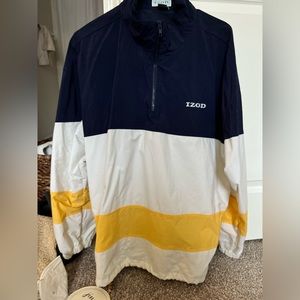 IZOD vintage quarter zip pullover windbreaker jacket